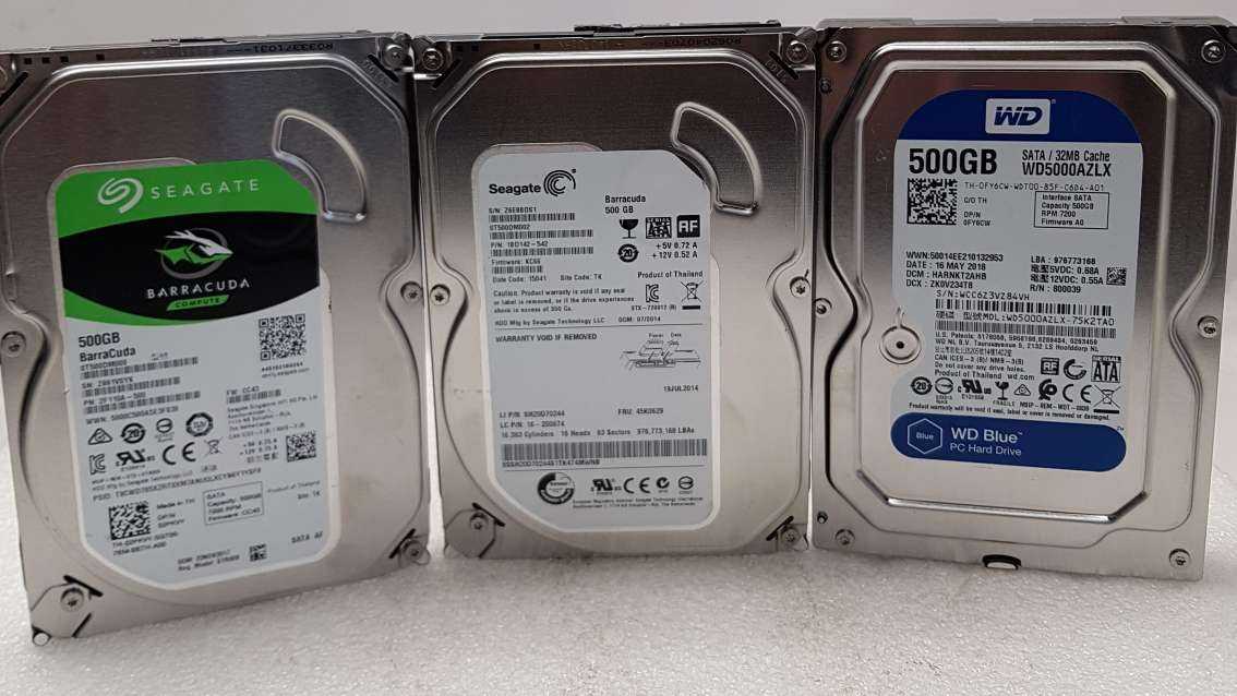 500GB 3.5" SATA HDD Internal Hard Drive | Assorted Brands Q&