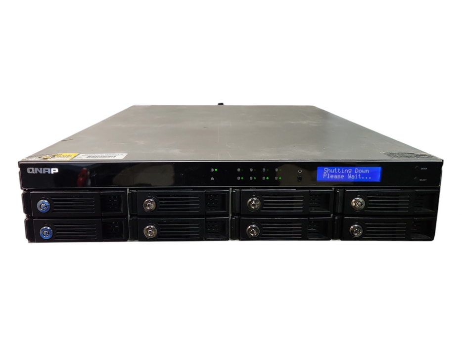 Qnap TS-809U-RP 8-Bays 2U NAS, 8x1TB HDDs