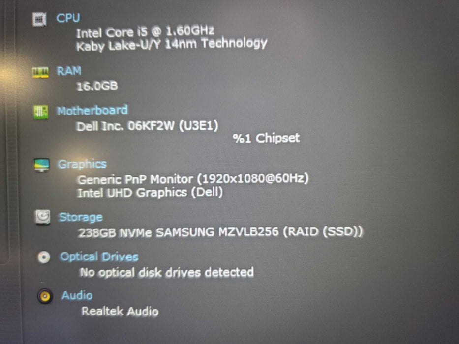 Dell Latitude 5410 14" i5-10210U, 16GB RAM, 256GB NVMe  Lap200