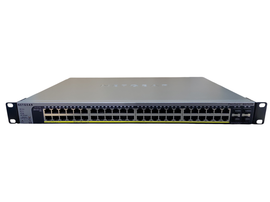 NetGear ProSafe GS752TP 48-Port Gigabit Smart Switch PoE+ w/4x SFP ports  !