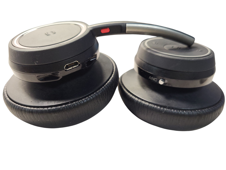 PLANTRONICS B825 STEREO BLUETOOTH HEADSET AH A9 Headphones w/ cradle Q$