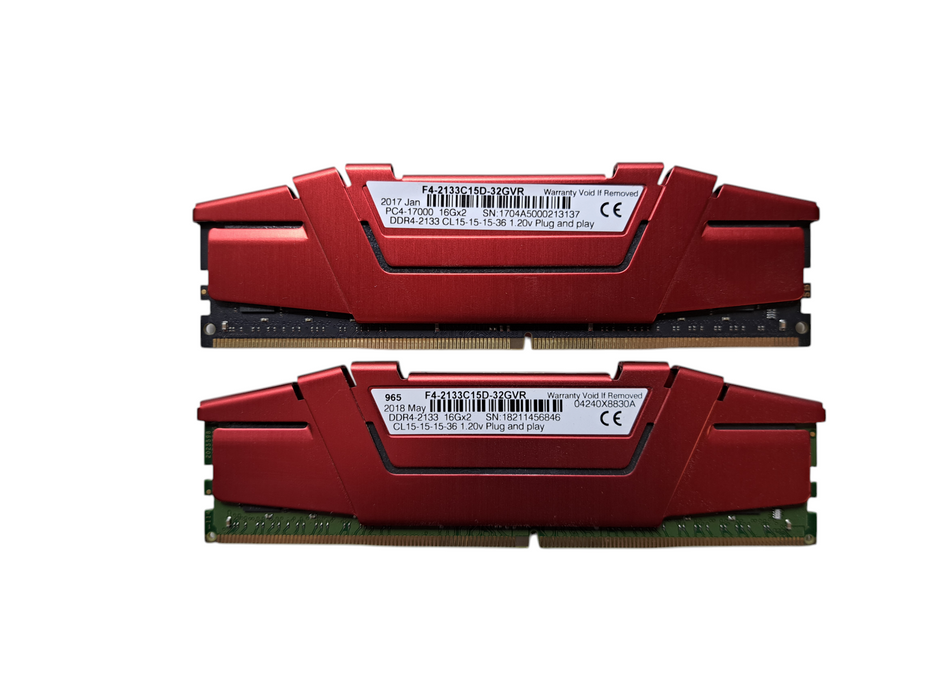 ramu✨５点❤️ G.Skill Ripjaws V 32GB DDR4 (2x16GB) Desktop Memory F4-2133C15D