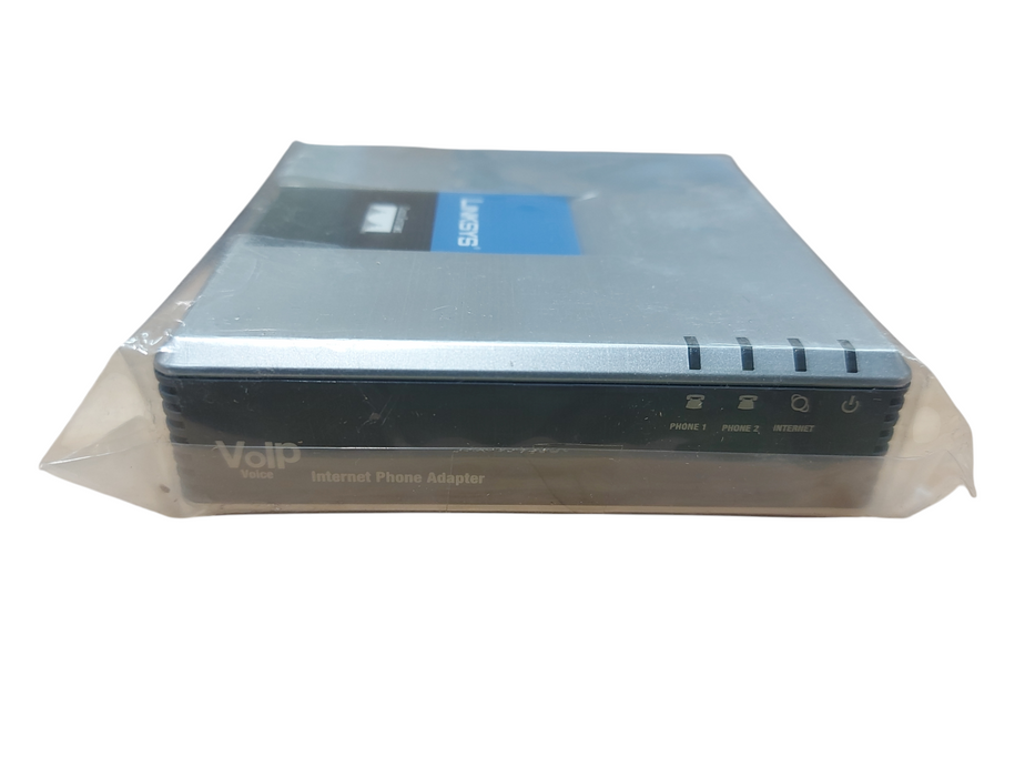 Lot 2x Linksys PAP2T Phone Voice Adapter SIP VoIP Internet Phone Adapter