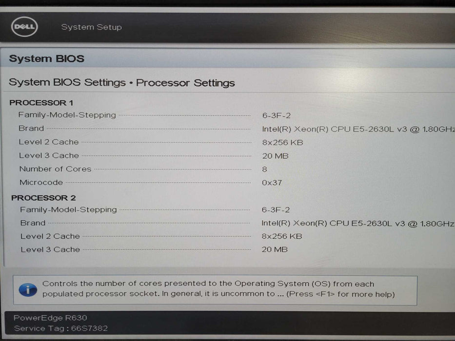 Dell PowerEdge R630 1U 2x Xeon E5-2630L v3 @ 1.8GHz 32GB RAM H730 Mini 8x 2.5" 10G NIC !