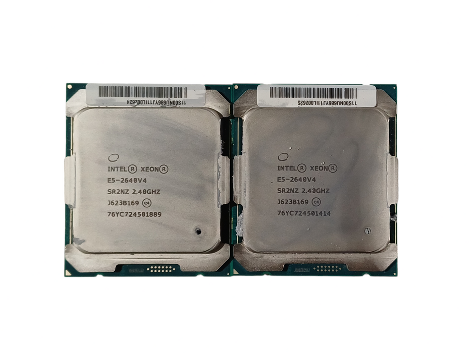 Lot of 2x Intel Xeon E5-2640 V4 SR2NZ 10-Core 2.40GHz 25MB CPU Processor