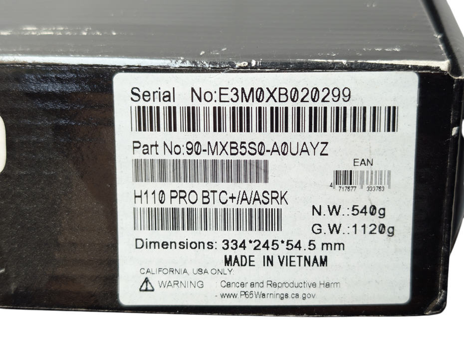 ASRock H110 PRO BTC+ Motherboard 90-MXB5S0-A0UAYZ -