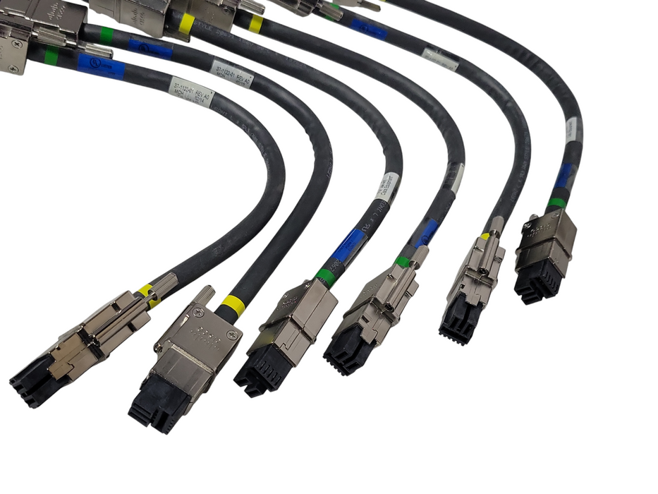 Lot of 6x Cisco 37-1122-01 30cm Stack Power Cables _