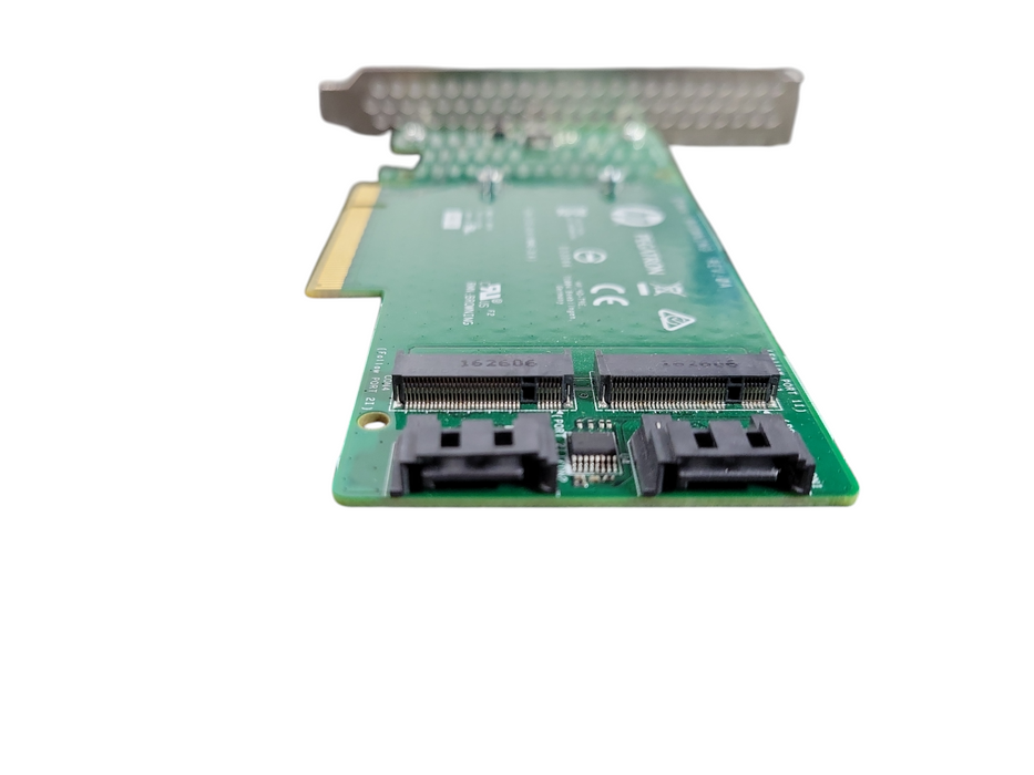 HP 759505-001 SATA M.2 Dual Drive PCIe Riser Card High Profile Bracket !