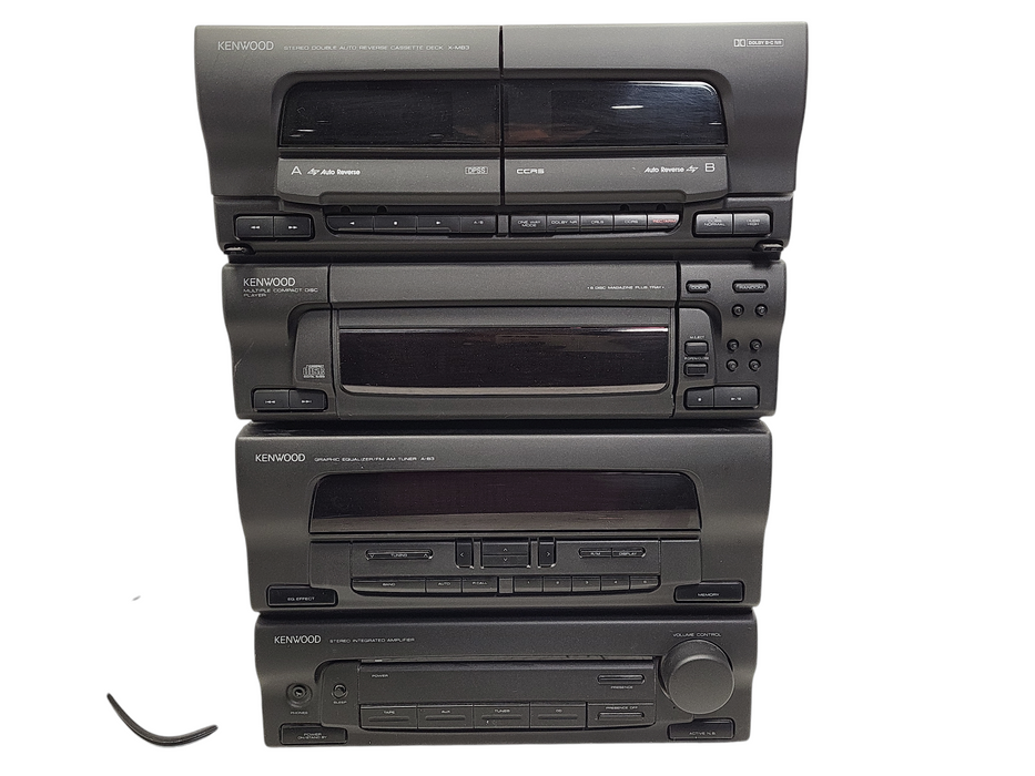 Vintage Kenwood X-MB3 A-B3 LS-B3 Multi-CD Cassette Player Stereo System w/ Remote  $