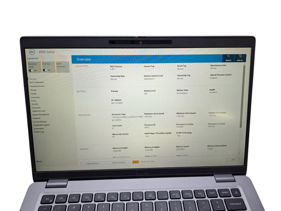 Dell Latitude 5420 | Intel Core i5-1145G7 @2.60GHz, 16GB DDR4, 500GB NVMe ) Lap200