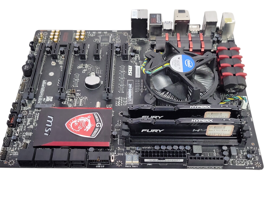 MSI Z97 Gaming 7 Intel LGA1150 Z97 ATX board w/ Core I7-4790K CPU, 16GB RAM $