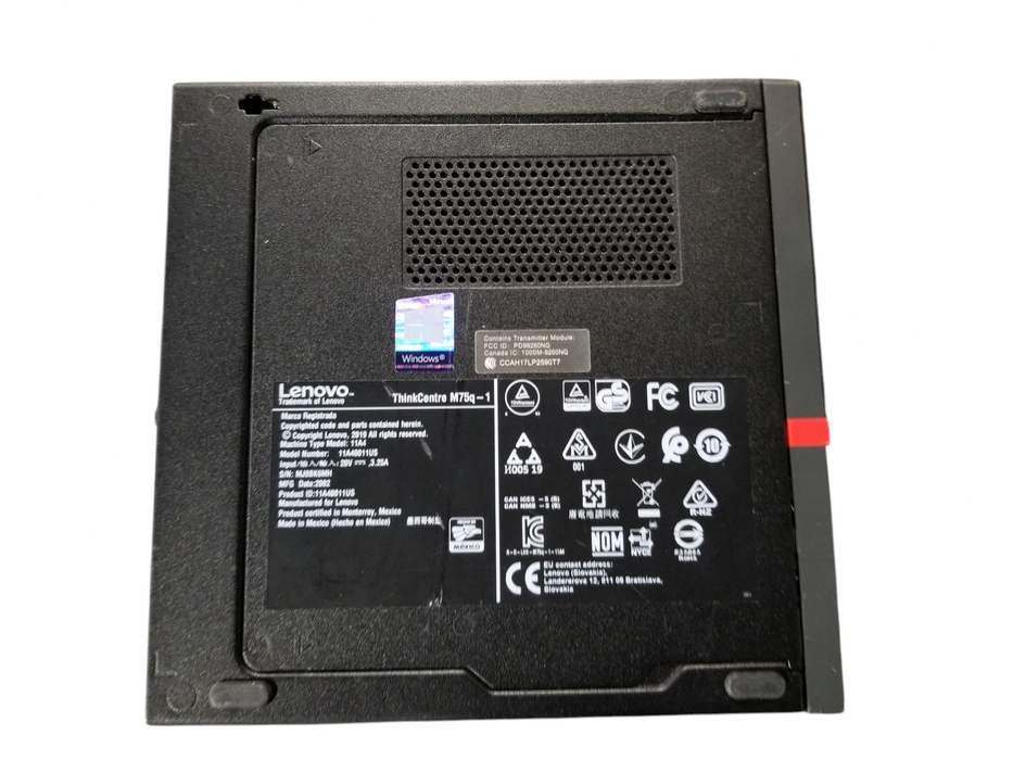 Lenovo ThinkCentre M75q-1, Ryzen 5 PRO 3400GE, 16GB DDR4, 119GB NVMe W/Adapter