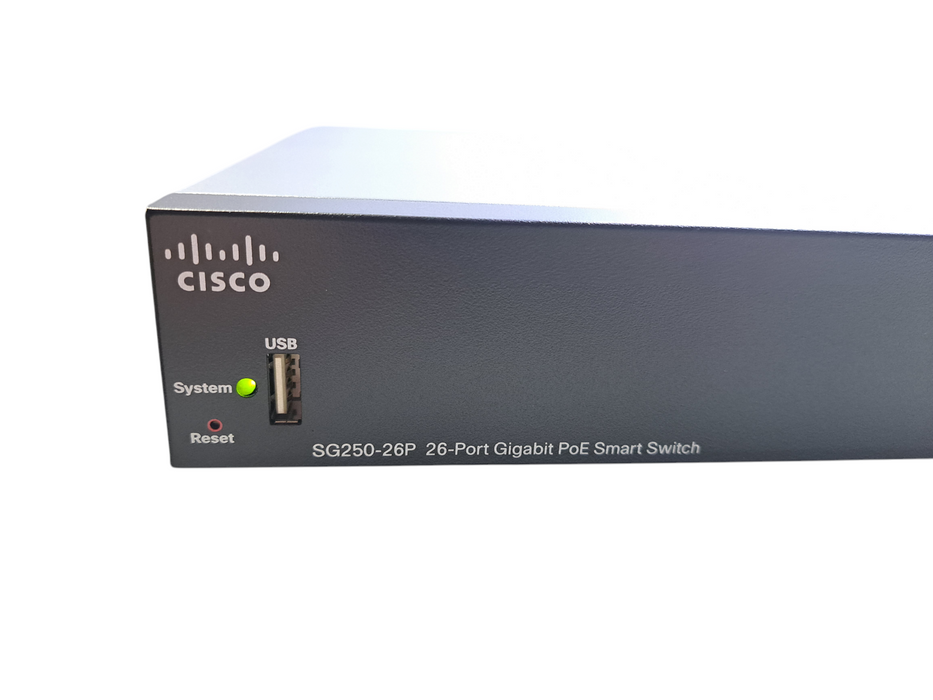 Cisco SG250-26P-K9 V05 | 26-Port Gigabit PoE Smart Switch w/ 2x SFP