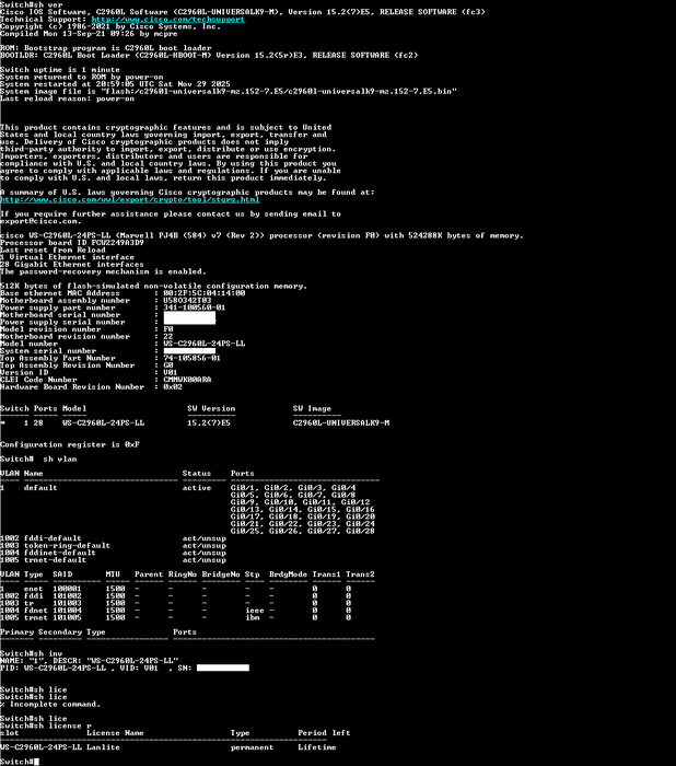 Cisco Catalyst WS-C2960L-24PS-LL, 2960-L Gigabit PoE Network Switch