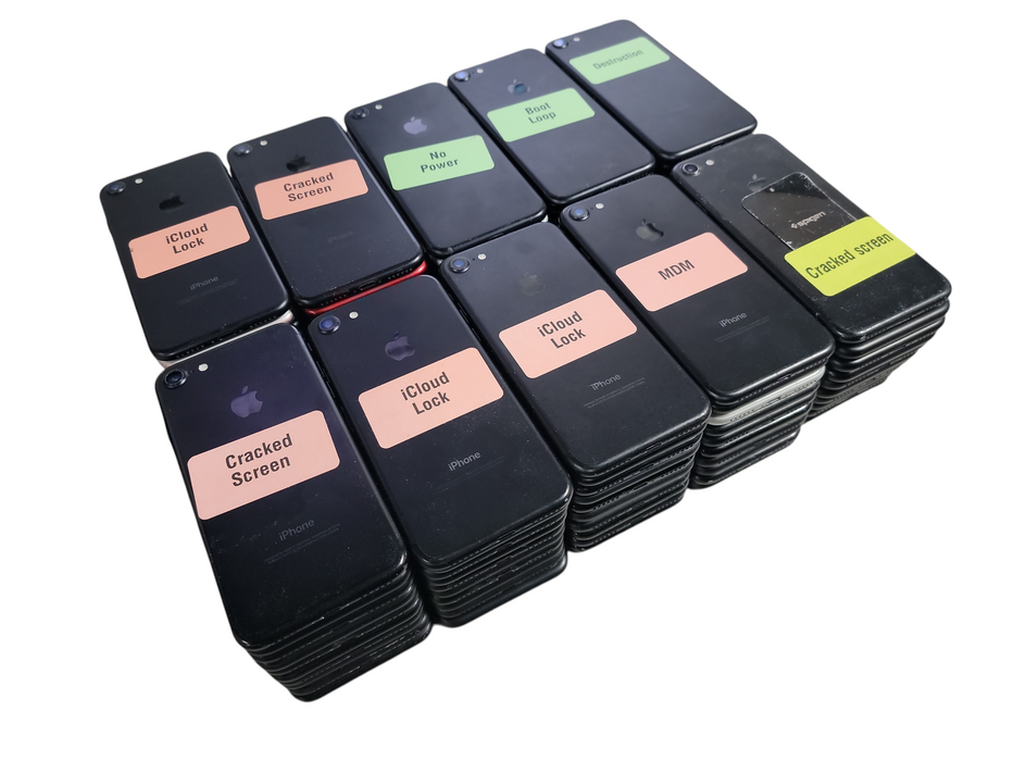 Lot of 100x Apple iPhone's 7 [A1778 | AS-IS] (