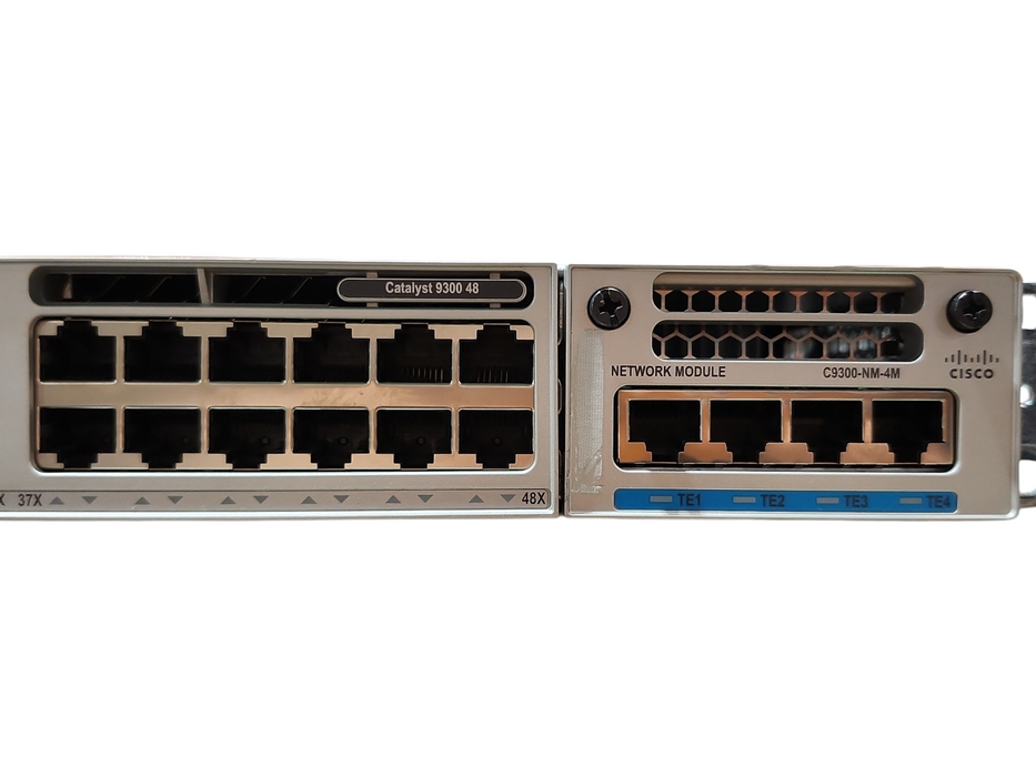 Cisco C9300-48T-E V02, 48-Port Gigabit L2 Switch w/ C9300-NM-4M 10G Module