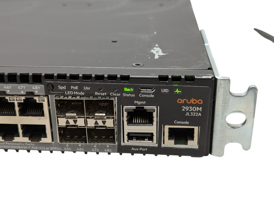 Aruba 2930M JL322A 48 Port Gigabit PoE+ 4x SFP+ 2x Power Supplies  -