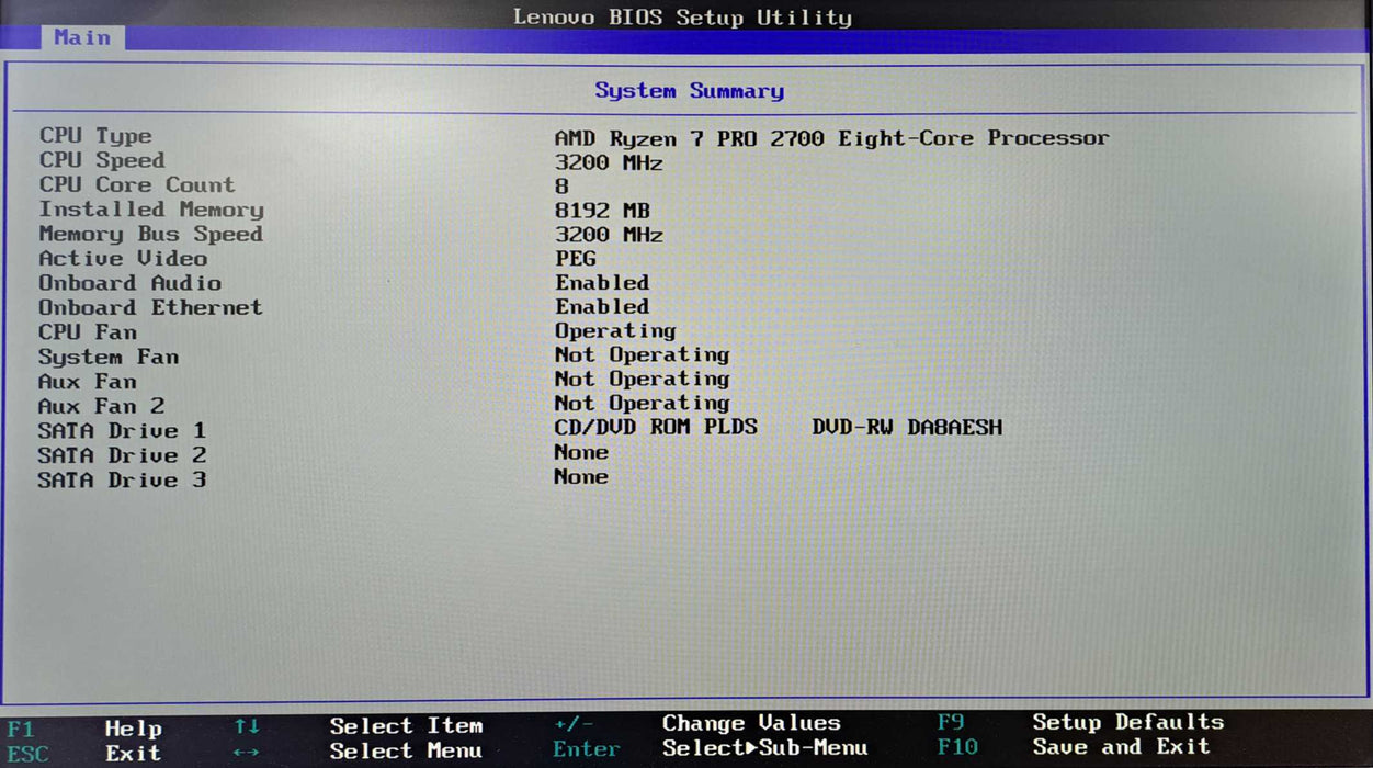 Lenovo ThinkCentre M725s | Ryzen 7 PRO 2700, 8GB DDR4, GT 730, No HDD/OS )