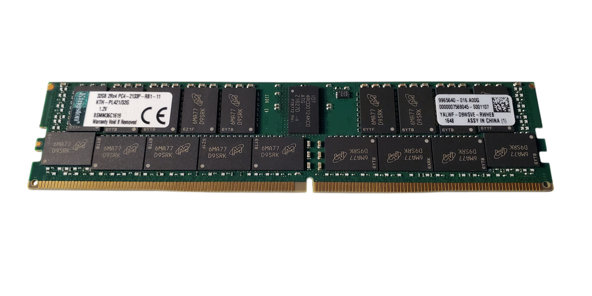 Kingston DDR4 ECC 8GB×4枚 計32GB PC4-2133P Kingston 32GB 2Rx4 PC4-2133P-RB1-11 DDR4 | Server Memory Q
