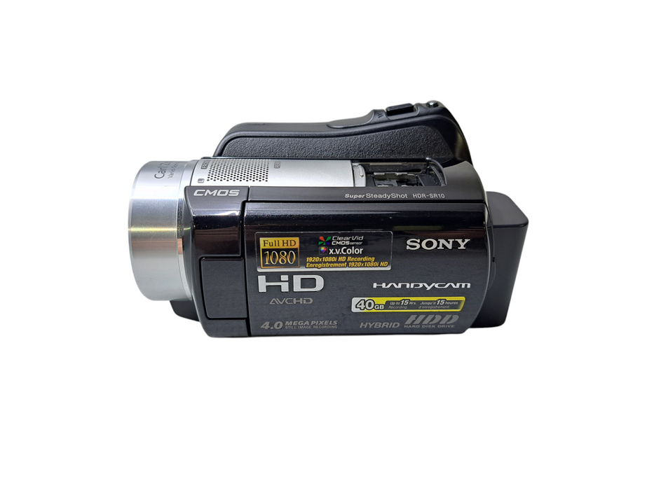 Sony Handycam HDR-SR10 Camcorder Full HD 40GB HDD w/ Bag | Tested