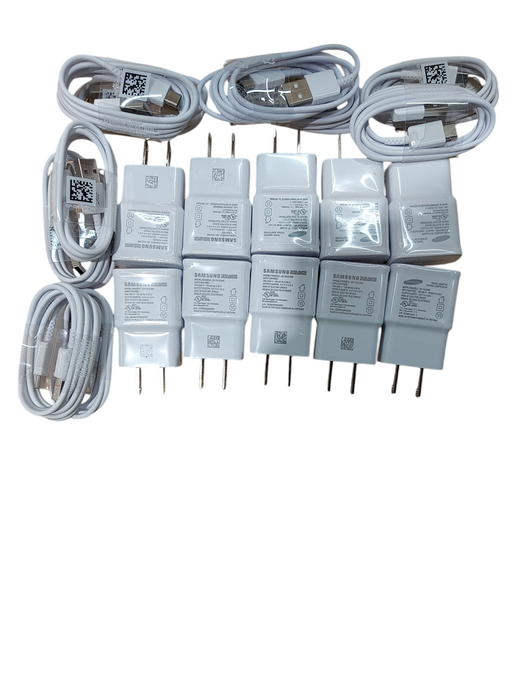 Lot 10x Samsung EP-TA12JWE Power Adapter Charger-5.0 V 2.0 A WITH Cable Q