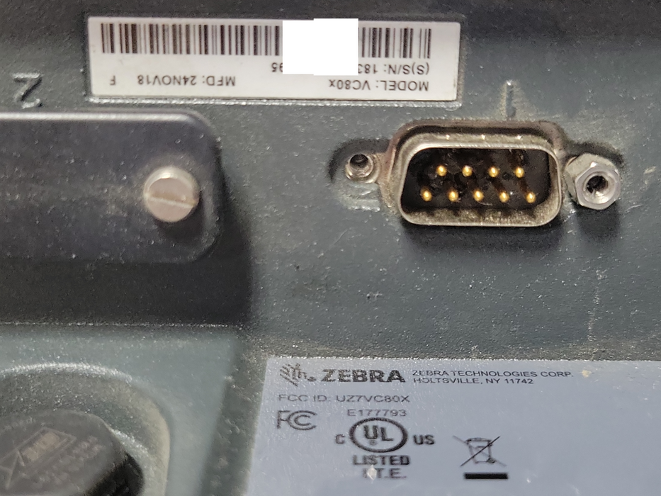 Zebra VC80X Vehicle Mounted Data Terminal Mobile Computer Device, Read $