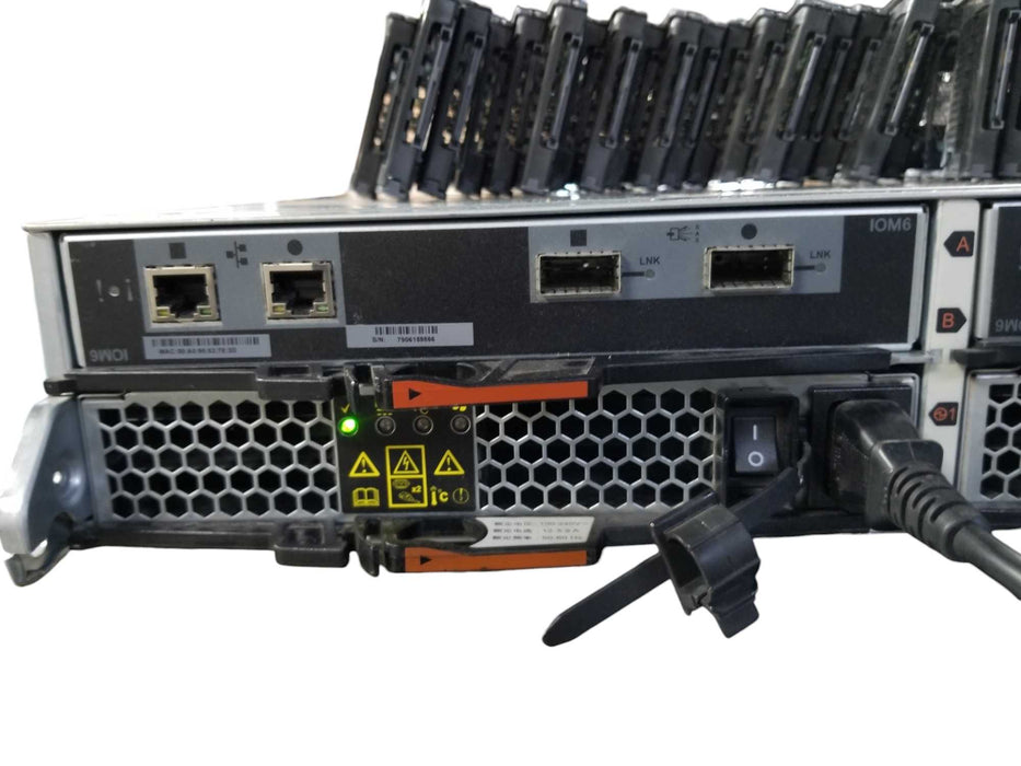 NetApp NAJ-1001 24-Bay w/ 2x IOM6 111-000190+B1 & 2x 750W PSUs / NO HDDs