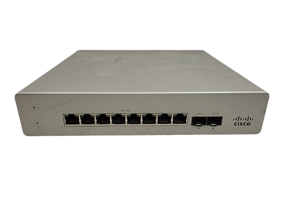 Unclaimed Cisco Meraki MS120-8FP-HW 8-Port PoE Managed Switch $