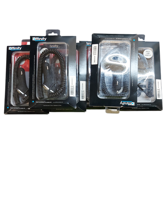 Lot 6x Micro USB Car Charger Car Cable Port Affinity Electronics ACC4300B3