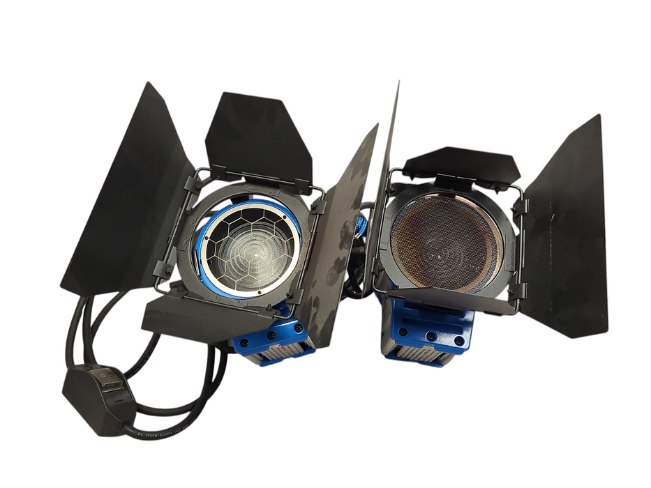 Lot of 2x ARRI 300W Plus Tungsten Fresnel (120-240 VAC) Light $