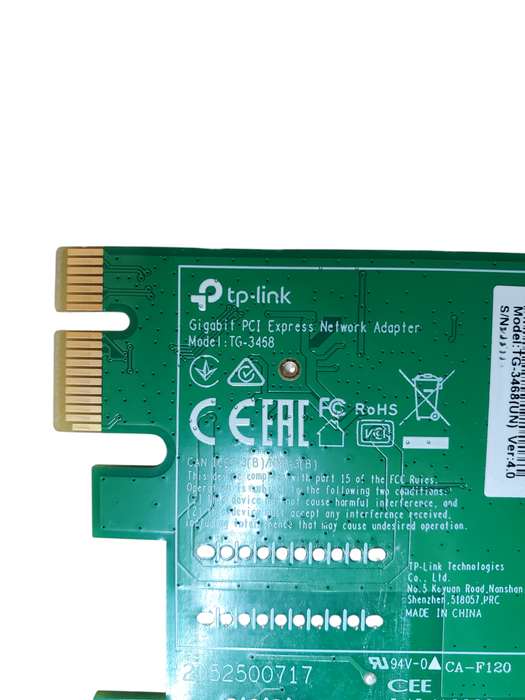 TP-Link TG-3468 PCIe Gigabit Ethernet Network Adapter