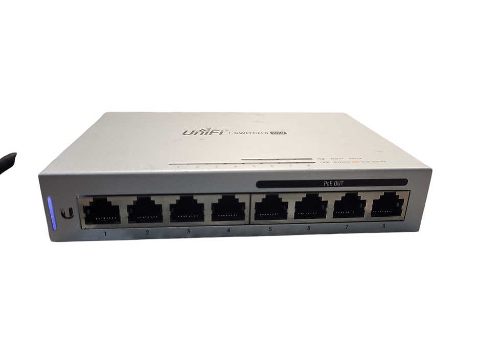 Ubiquiti Networks UniFi 8 Port Ethernet Switch US-8-60W No AC READ  $