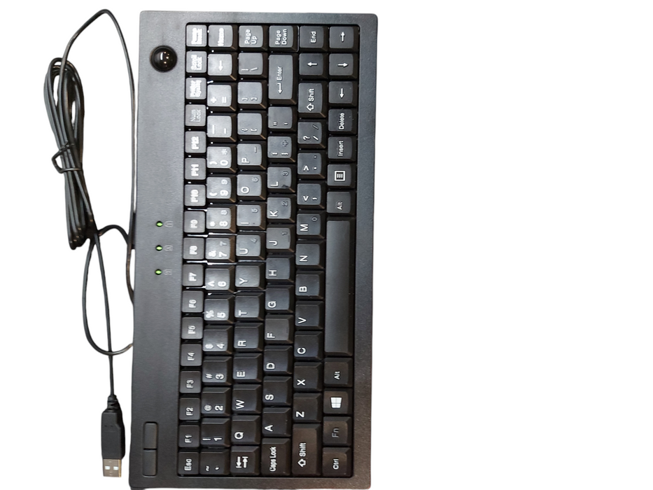 Adesso AKB-310UB -  SlimTouch Mini Trackball USB Keyboard, Black