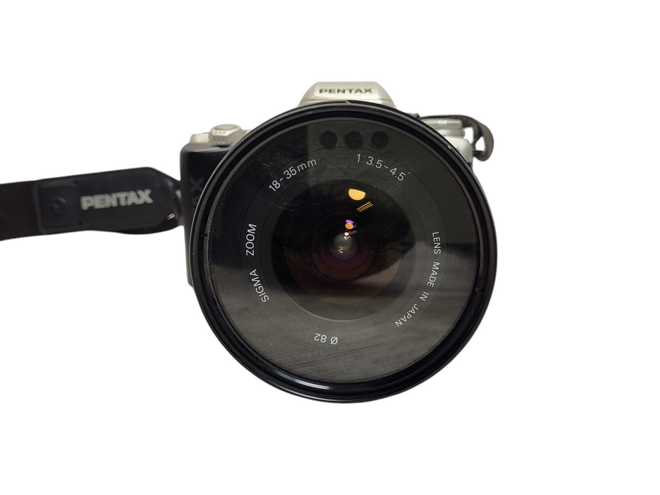 Pentax MZ-50 Film Camera W/ Sigma Zoom 18-35mm f/3.5-4.5 lens $