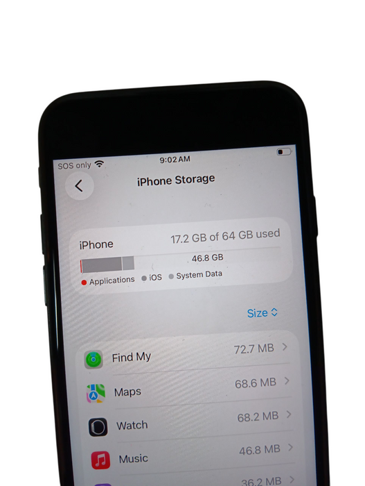 Apple iPhone SE 3 - 64GB - Black [A2595]