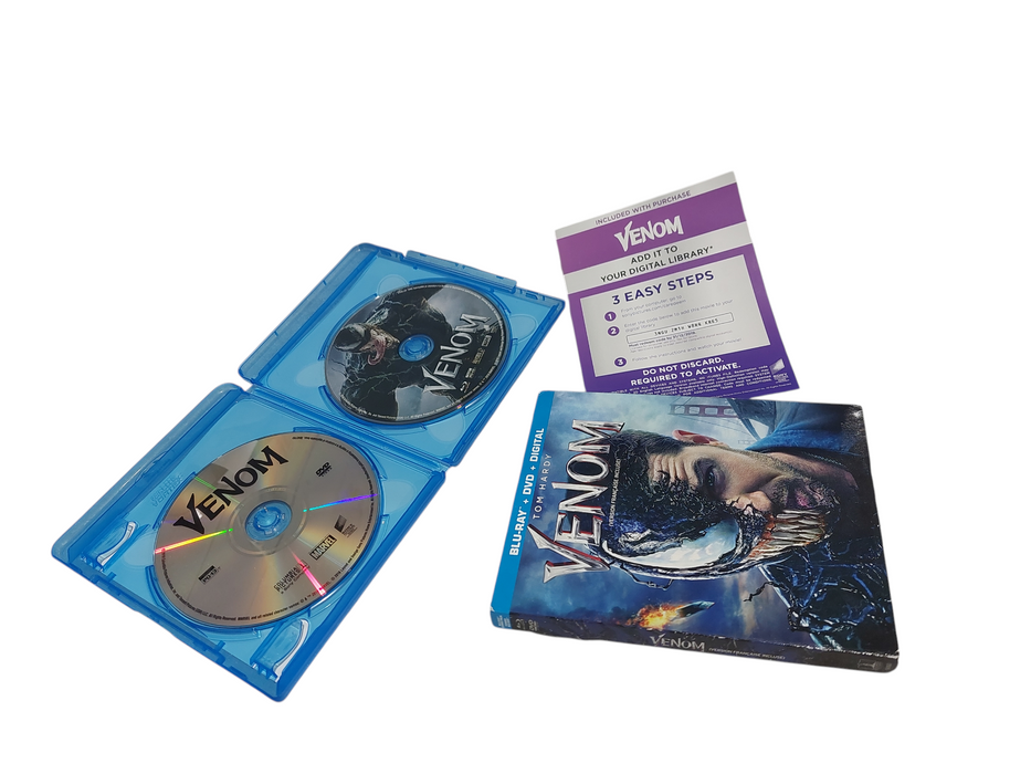BluRay Marvels Venom DVD & Bluray / Digital  Combo Case  =