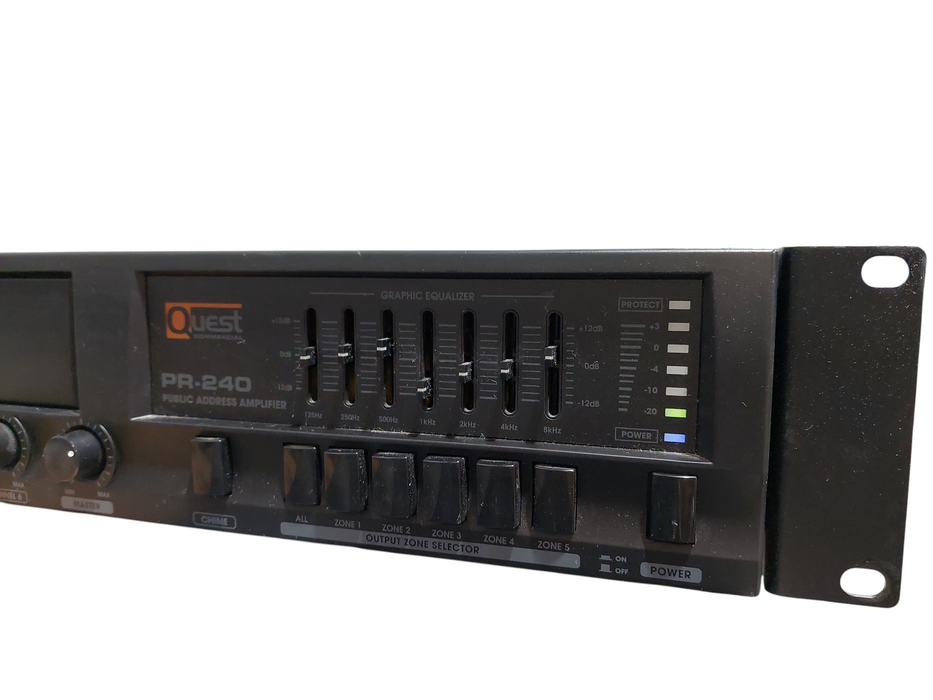 Quest Commercial Model: PR-240 Public Address Amplifier  =