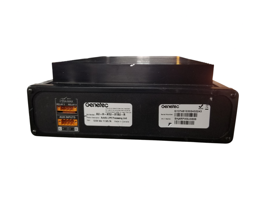 Genetec AutoVu LPR Processing Unit - AU-H-XTU-X1SU-R