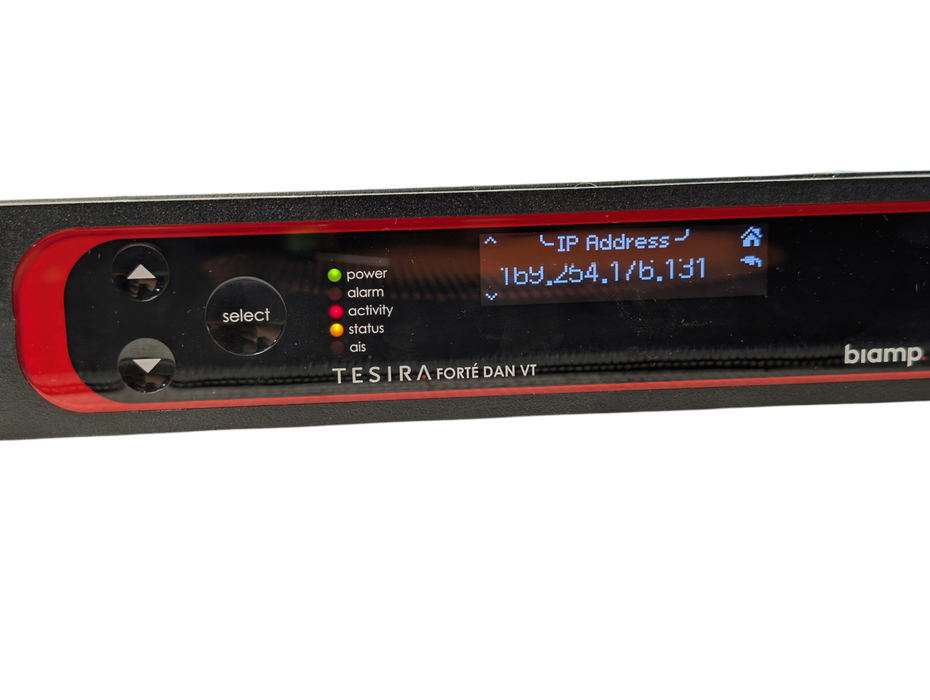 Biamp TesiraFORTE DAN VT Digital Audio Server Fixed I/O DSP Signal Processor -