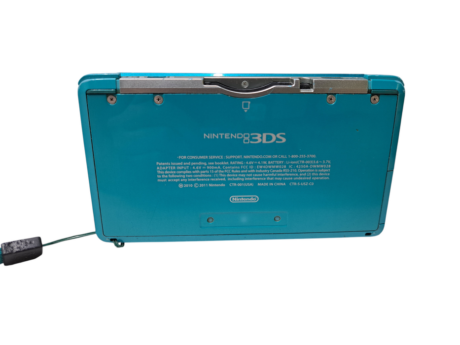 Nintendo 3DS Handheld Game Console | CTR-001 Aqua Blue *READ* )