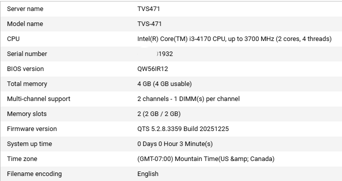 QNAP TVS-471 4-Bay NAS w/ 4x 1TB 3.5" HDDs !
