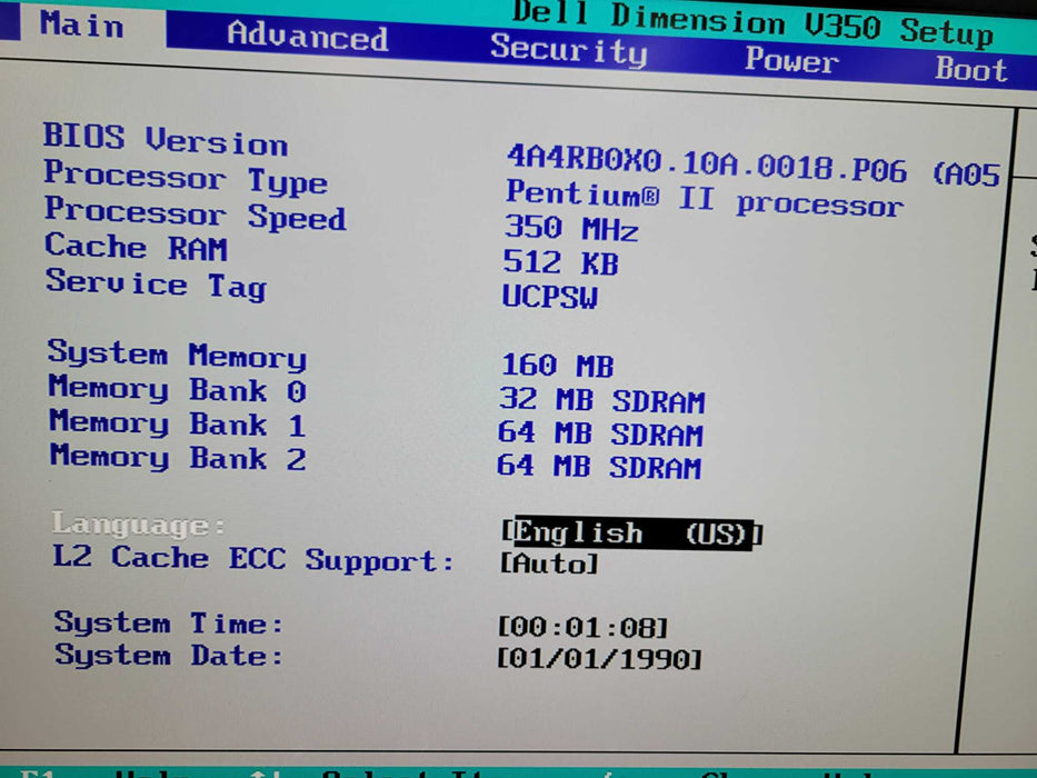 Dell Dimension V350 - Intel Pentium II 350MHz 160MB SDRAM %