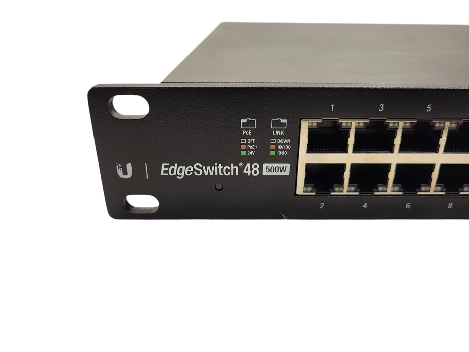 Ubiquiti EdgeSwitch 48 500W ES-48-500W Gigabit PoE+ Network Switch READ $