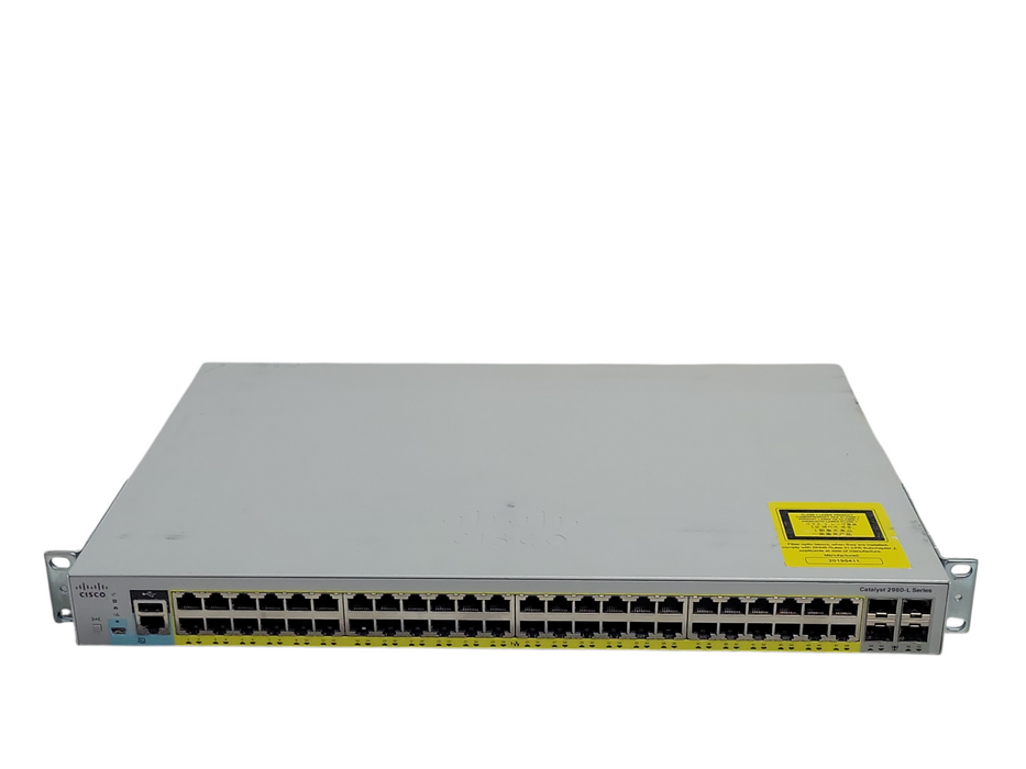 Cisco WS-C2960L-48PS-LL V01 48-Port Gigabit PoE Network Switch _