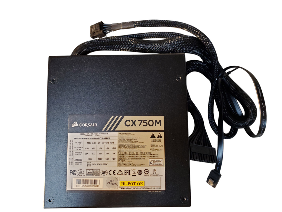 Corsair CX750M CP-902061/75-002019 750W Semi Modular Power Supply