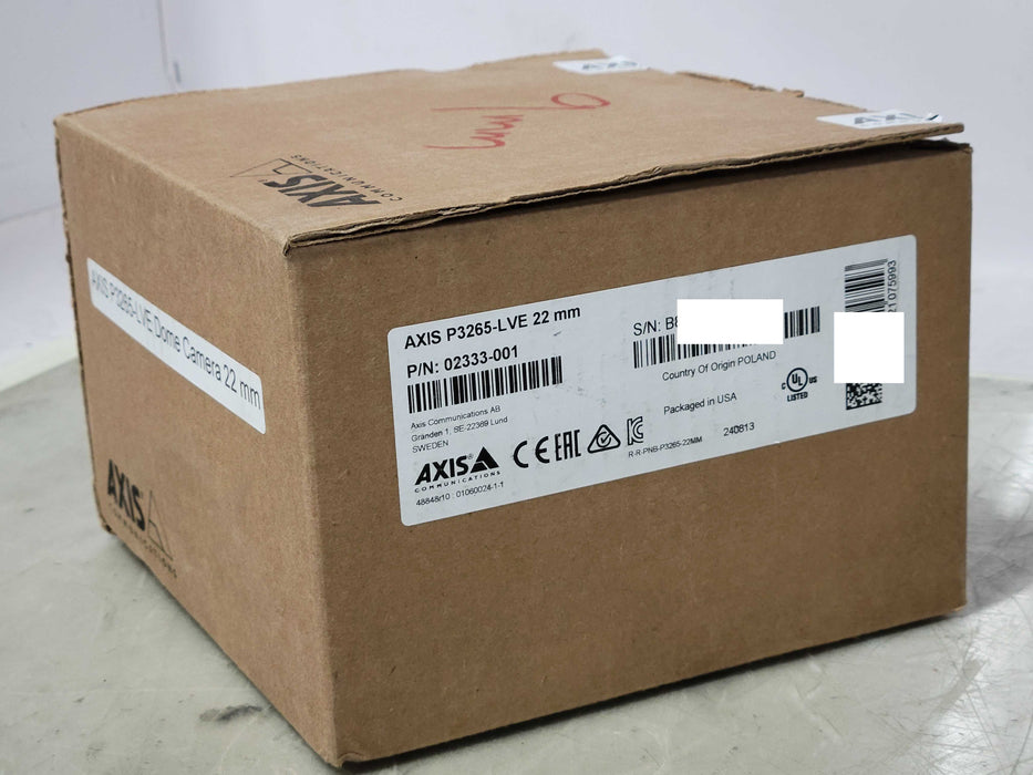 Open-Box Axis P3265-LVE 22mm Security Dome Network Camera 02333-001-01 _