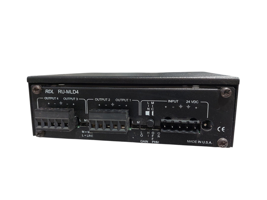 Zoom Rdl Device RDL RU-MLD4 Mic/Line Distribution Amplifier = — retail.era