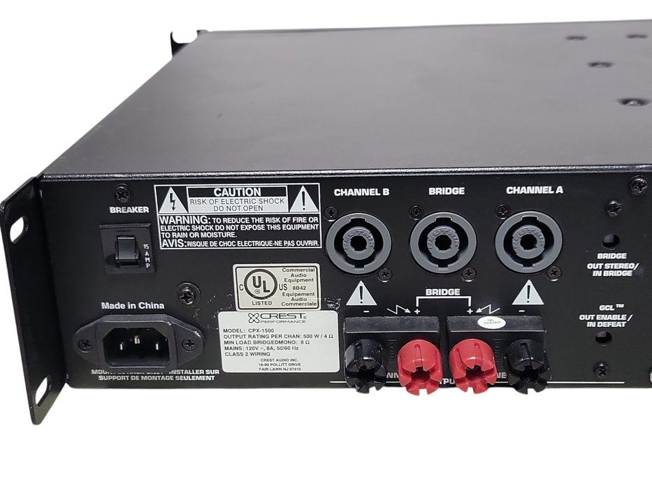 Crest Performance CPX 1500 Power amplifier _
