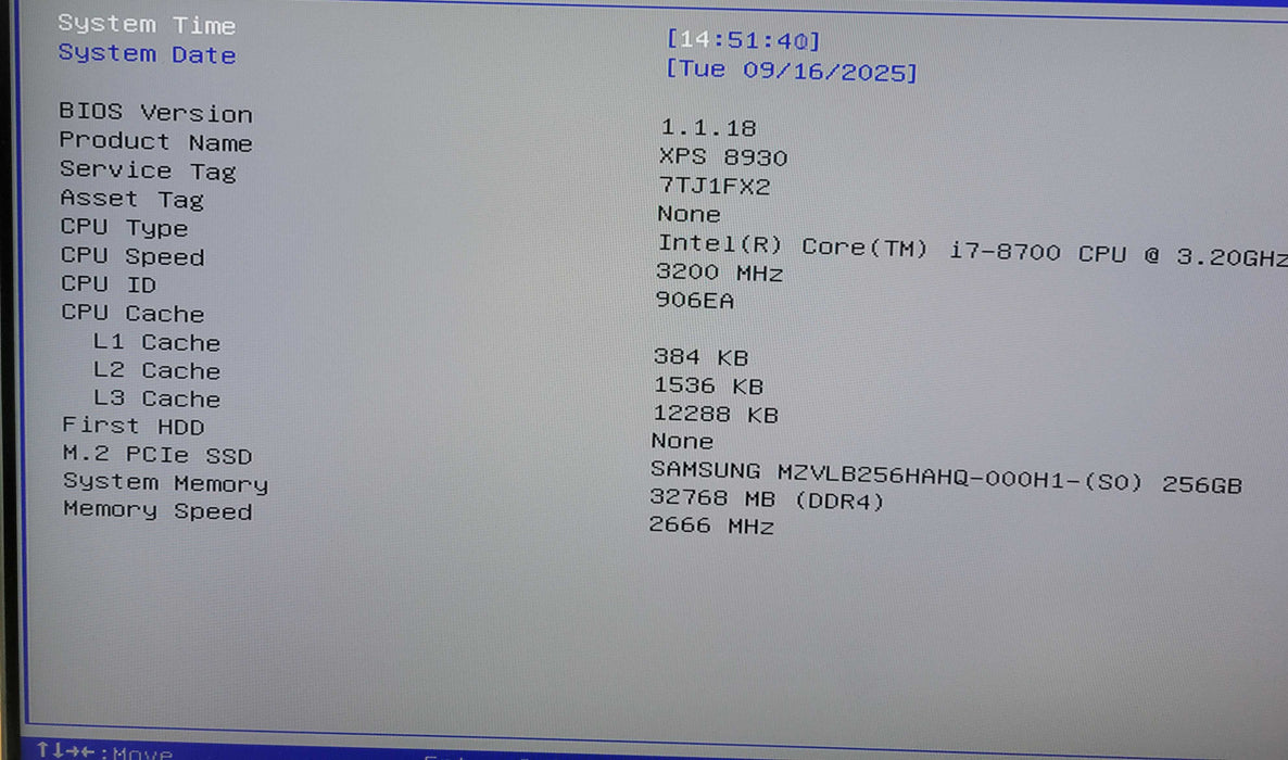 Dell XPS 8930 PC, i7-8700 3.2GHz 32GB DDR4 RAM, 256GB SSD !