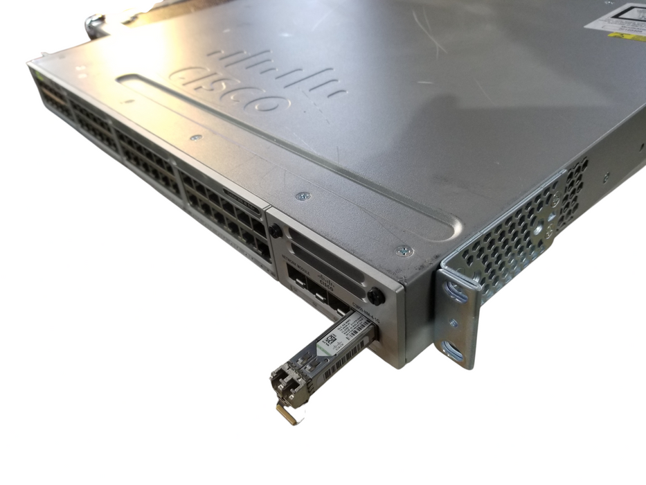 Cisco WS-C3850-48P 48 Port Gigabit PoE+ Switch w/ C3850-NM-4-1G 2x715W PSU